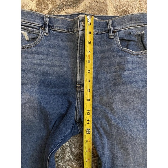 Abercrombie & Fitch Jeans Women's Size 31/12 Rise Super Skinny Ankle Distressed - Picture 5 of 8
